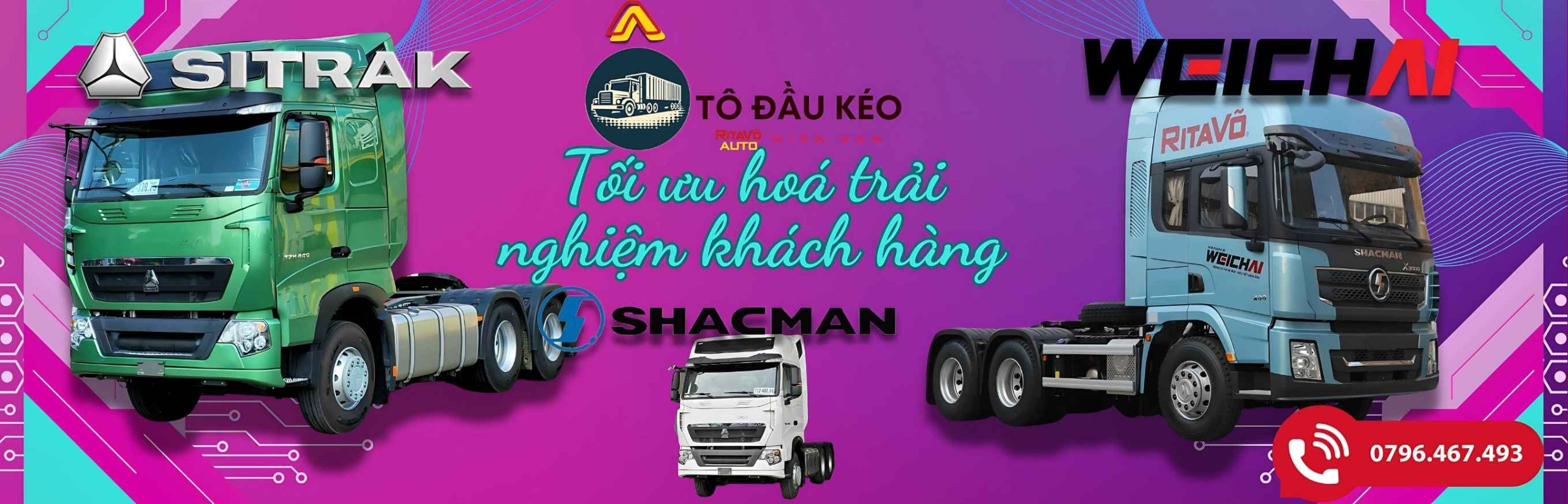 xe đầu kéo howo sitak shacman máy 400 , 440 , 460